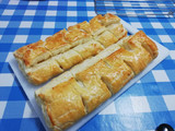 Empanada de hojaldre de bacon y atún