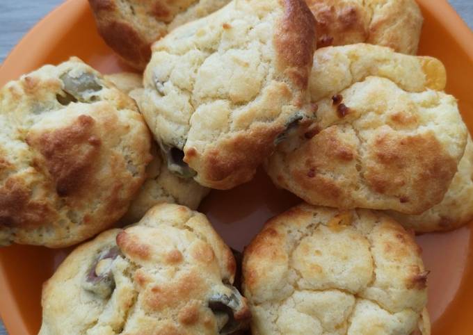 Cookies taostinettes gruyère et olives 🧀