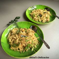 Sweet Potato upma A picture of Sweet Potato upma.