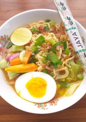 Foto resep Mie rebus telor