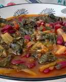 Sopa de judías y acelgas