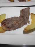 Filetes a la plancha con melón
