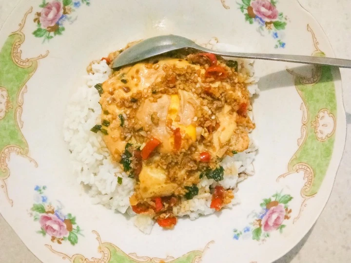 Cara Gampang Membikin Resep Nasi Telur Pontianak yang Uenak Anti Ribet, Uenak Banget