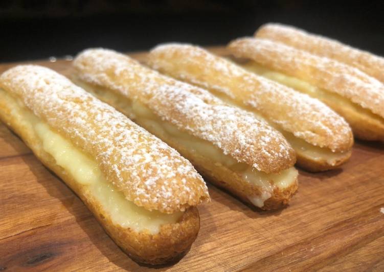 Eclairs con pastelera