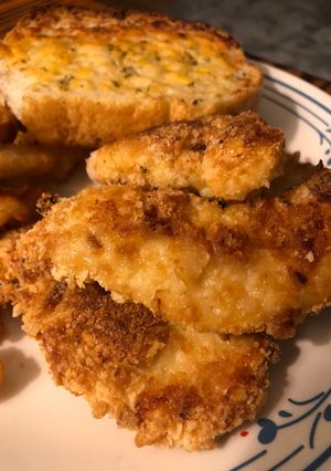 A picture of Crispy Oven Fried Chicken Tenders.
