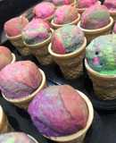 Cupcakes-heladitos multicolores.... infaltables en la fiesta de tu peque!!