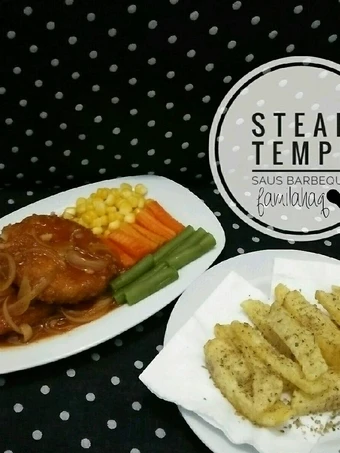 Cara Mudah Membuat Resep Steak Tempe Saus Barbeque yang Bisa Manjain Lidah Anti Ribet, Uenak Banget