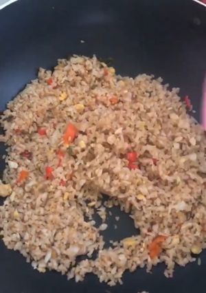 Foto resep Nasi goreng pedas aroma daun jeruk