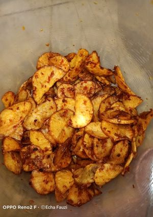 Foto resep Keripik singkong pedas manis