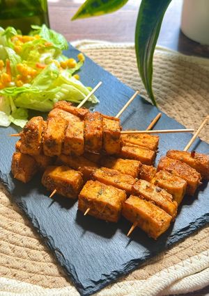 Una foto de Pinchos de Tofu en Airfryer