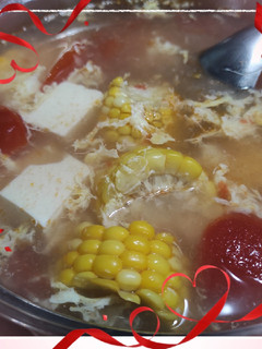 蕃茄粟米豆腐湯 的食譜成品照片