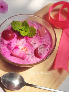 Foto resep 1040. Pink Fruit Salad