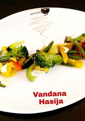 A picture of Stir Fry Veggies..Simple,quick,delicous,nutrious,wholesome meal.