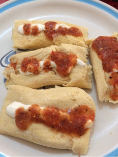 Una foto de Tamales de elote, de sal