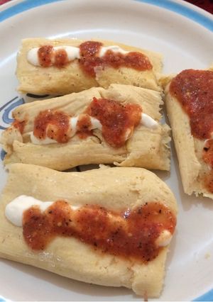 Una foto de Tamales de elote, de sal