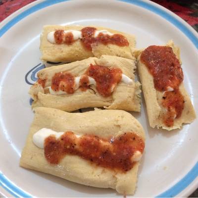 Tamales de elote, de sal Receta de Carmen Palomino- Cookpad