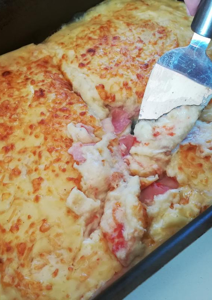 Una foto de Puré de patatas relleno