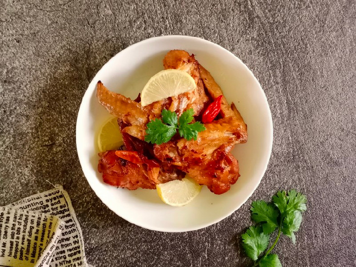 Resep Lemon Garlic Chicken Wings Anti Gagal