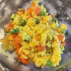 A picture of Our vegetable risotto.