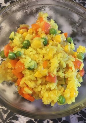 A picture of Our vegetable risotto.