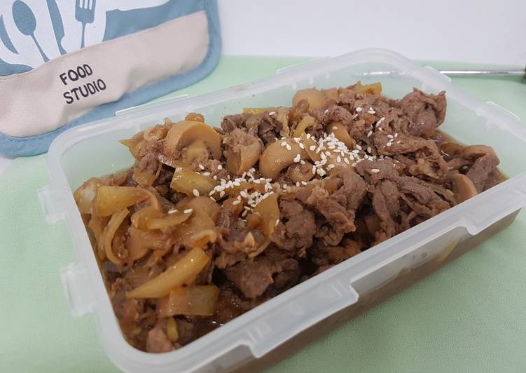 Resep Beef and Mushroom with Teriyaki Sauce Anti Gagal