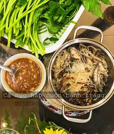 cá hấp bún