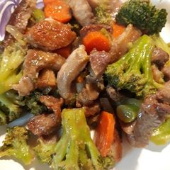 Pork Steak Stirfry A picture of Pork Steak Stirfry.