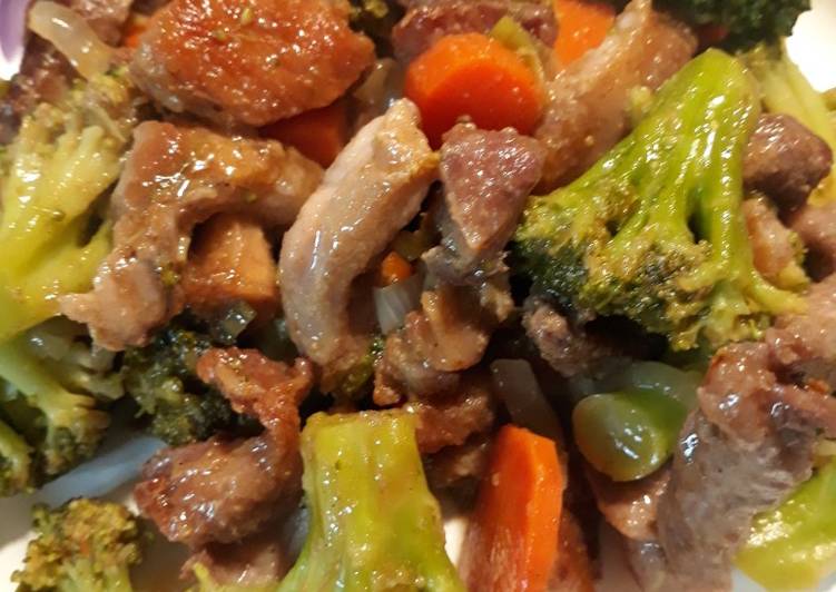 Easiest Way to Make Speedy Pork Steak Stirfry