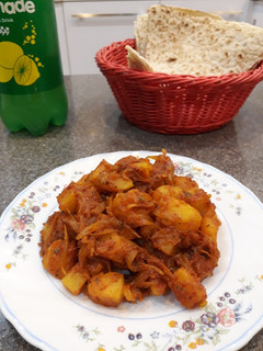 عکسی از دستور دوپیازه آلو
