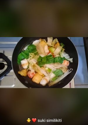 Foto resep Suki steambot Kaldu Udang ala rumahan