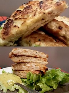 Une photo de Galette de topinambours et oignons