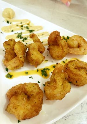 A picture of Achaari Jhinga (Prawns).