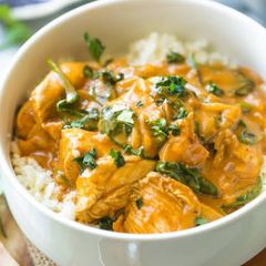 A picture of Coconut tomato curry.