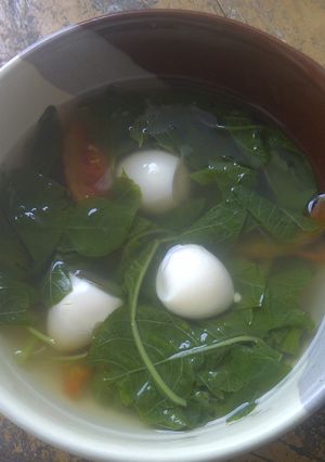 Foto resep Sayur bayam simple/ Spinach soup simple