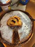 Rosca de reyes nevada sin crema pastelera ni frutas