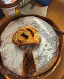 Rosca de reyes nevada sin crema pastelera ni frutas