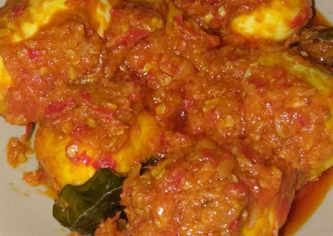 Ternyata begini lho! Bagaimana cara memasak Balado telur pedas manis  menggugah selera
