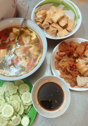 Hình của món Mâm cơm chay.