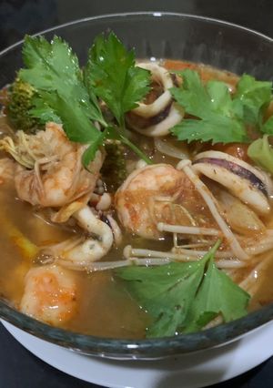 Foto resep Tomyam Seafood steambot