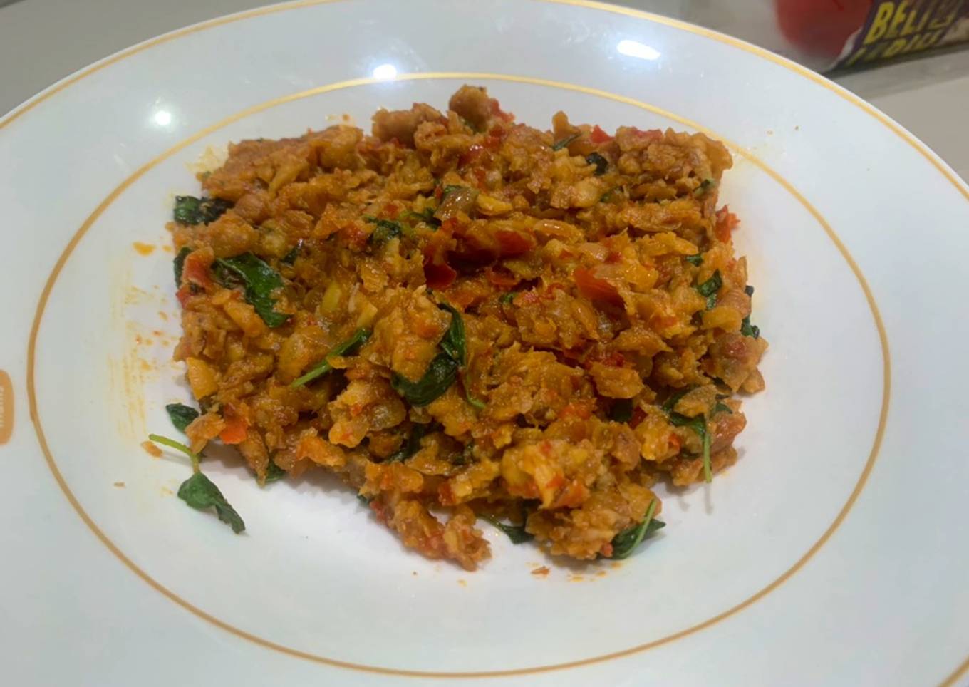 Sambal Tempe Penyet Kemangi