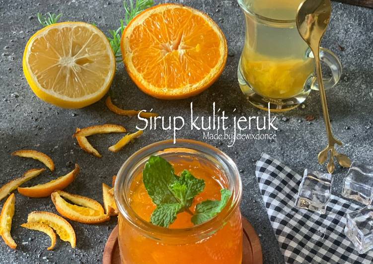 Cara Gampang mengolah Sirup kulit jeruk yang Enak