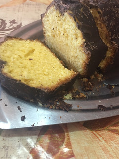 Una foto de Budín de Mandarina + cobertura