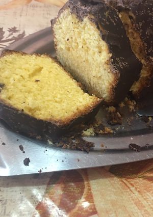 Una foto de Budín de Mandarina + cobertura
