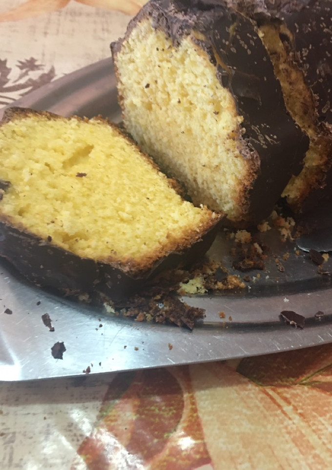Una foto de Budín de Mandarina + cobertura