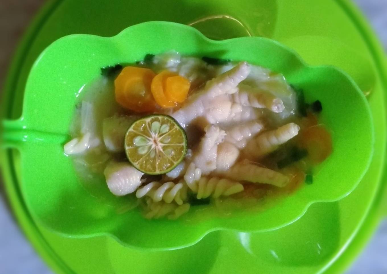 Sayur Sop Ceker Makaroni