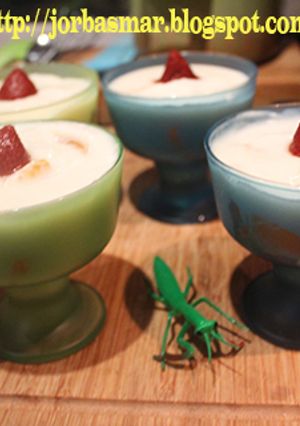 Foto principal de Menjar blanc con mandarina y fresas