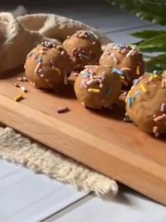 صورة لوصفة كرات محشيه بالشوكولاته