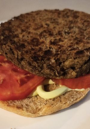 Una foto de Hamburguesas de lentejas para sándwich