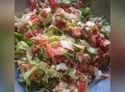 Una foto de ensalada fresca