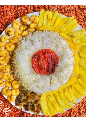 عکسی از دستور میگو سرخ شده طعم دار❤️